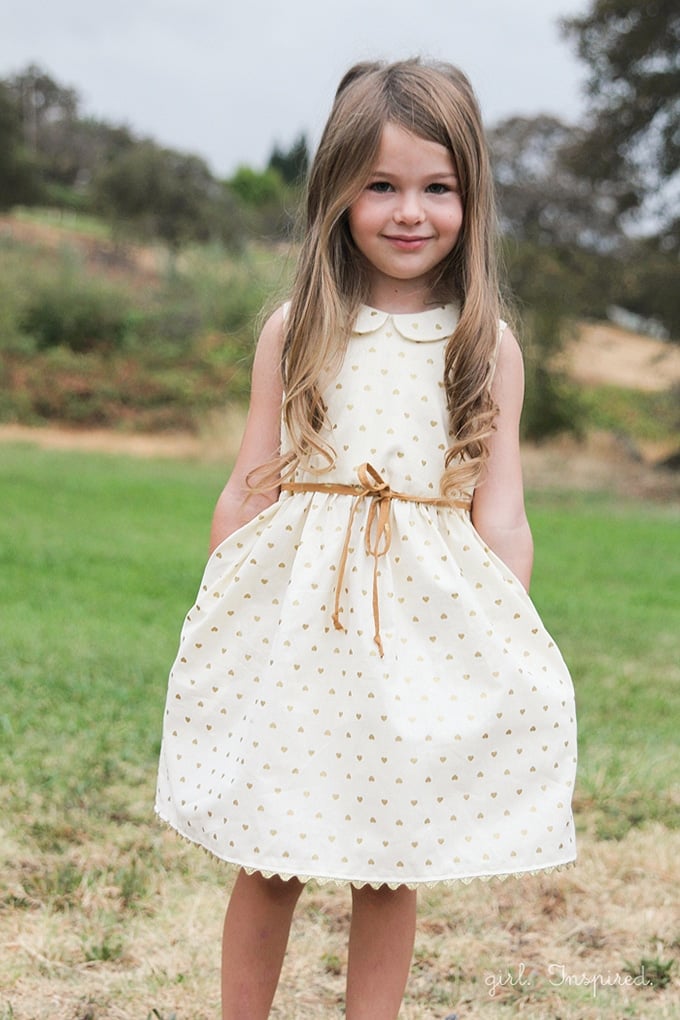 Gold Hearts Dress