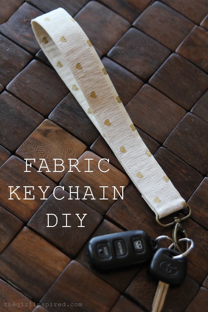 Fabric Keychain DIY - girl. Inspired.