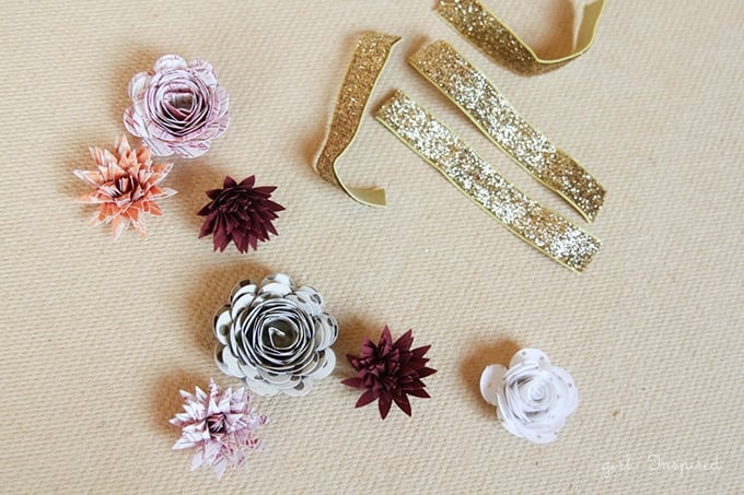 Paper Flower Napkin Rings 