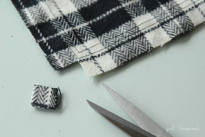 Make a cozy Flannel Fringe Blanket - so simple, you could even make this no-sew!