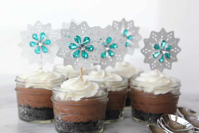 Frozen Birthday Party Cupcake Toppers - simple and lovely!