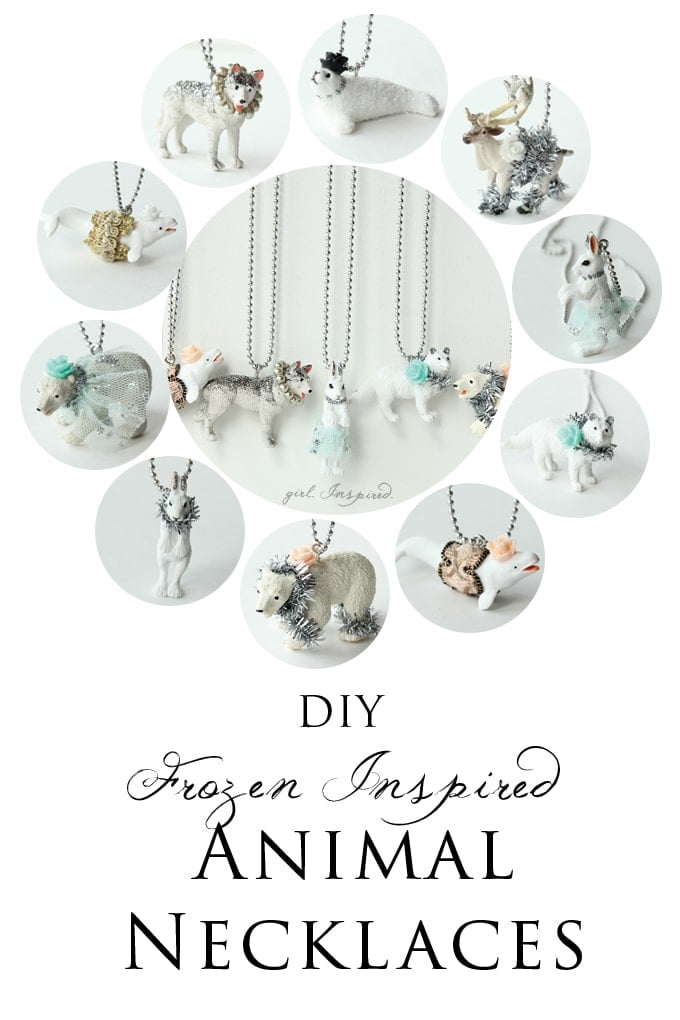 Frozen Party Favor Necklaces - DIY