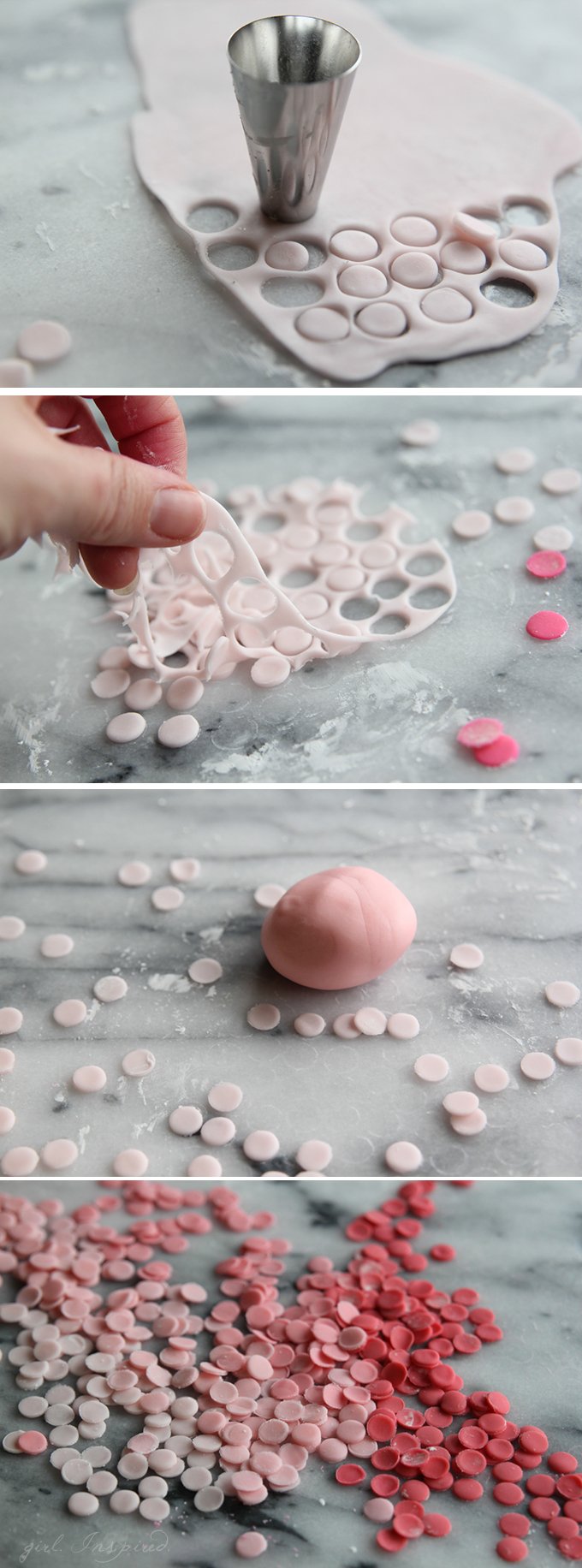 Confetti Cake - make your own edible confetti to decorate home-made or store-bought cakes! Simple and so pretty!