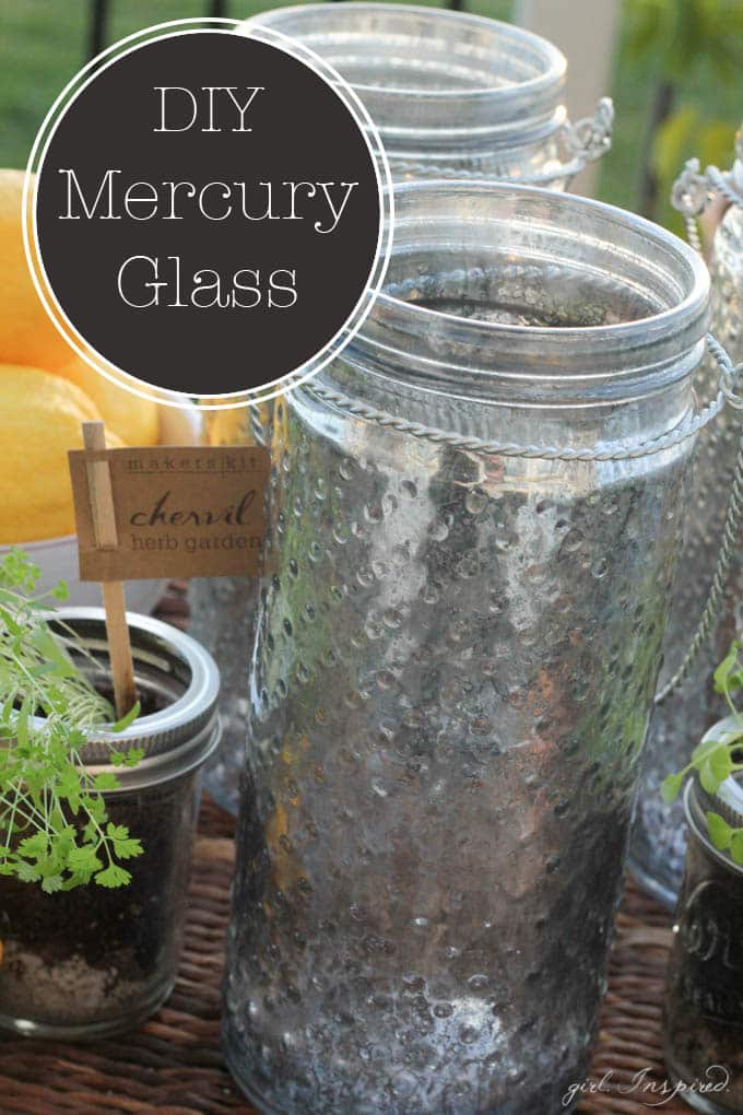 DIY Mercury Glass Lanterns - make your own mercury glass!