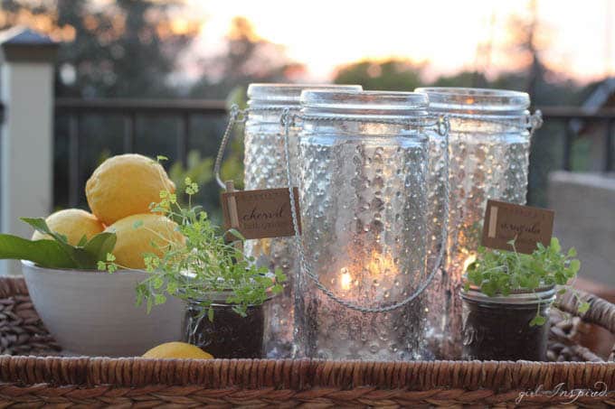 DIY Mercury Glass Lanterns - make your own mercury glass!