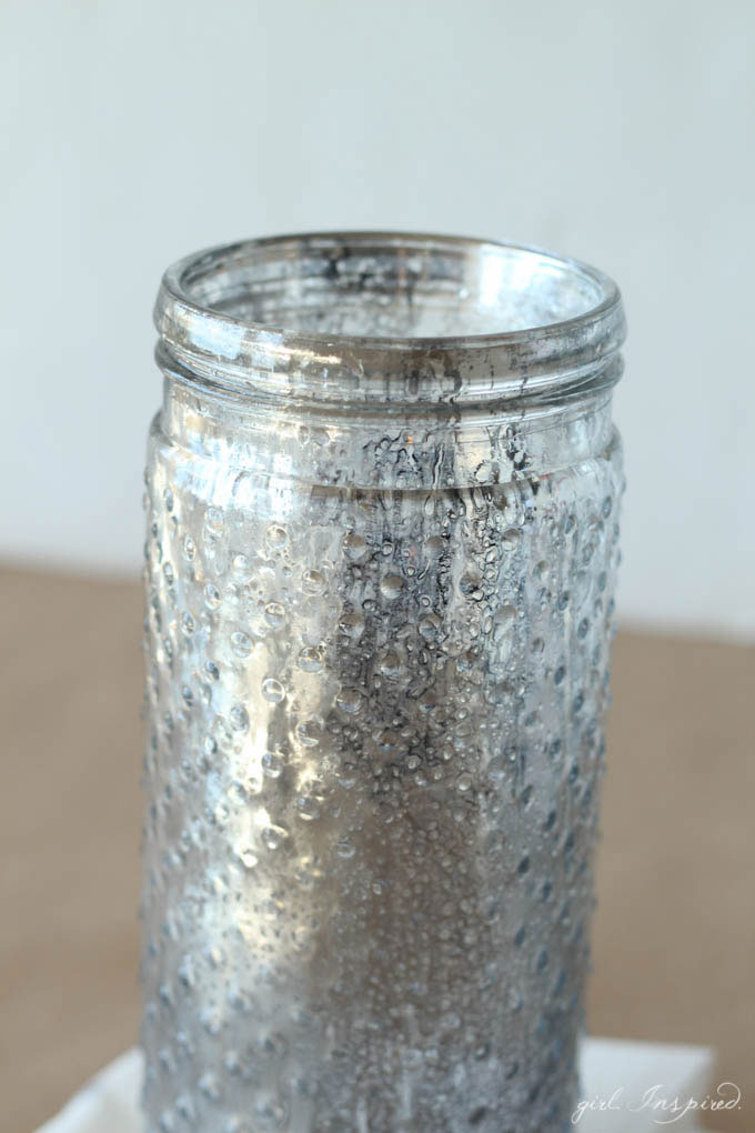 DIY Mercury Glass Lanterns - make your own mercury glass!
