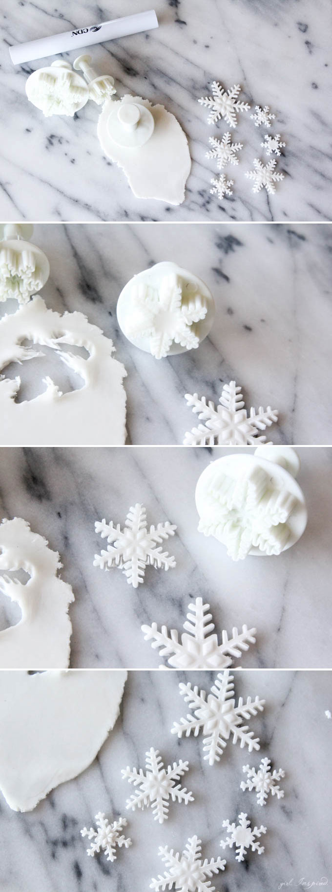 Frozen Inspired Snowflake Cake 