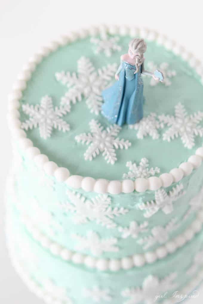 Frozen Inspired Snowflake Cake - girl. Inspired.