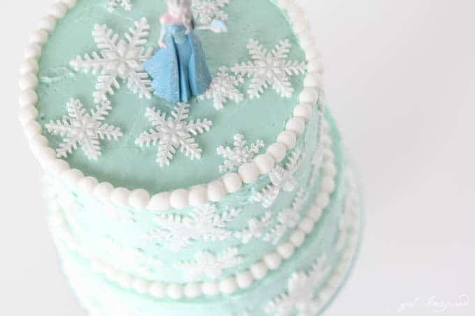 Frozen Inspired Snowflake Cake - girl. Inspired.