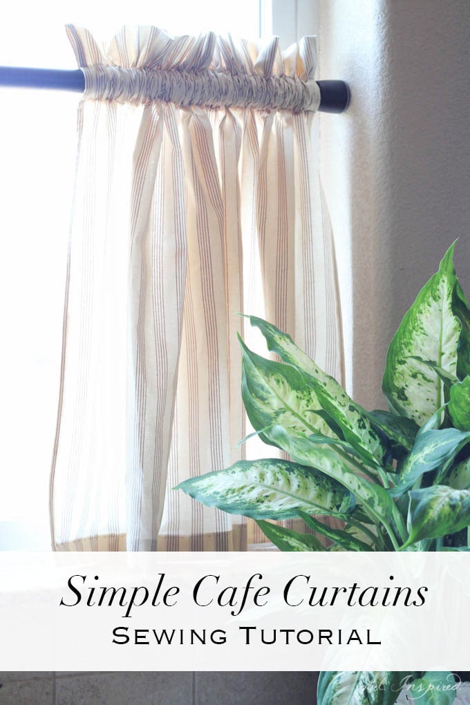 Simple Curtains Sewing Tutorial - an easy way to sew your own drapes!