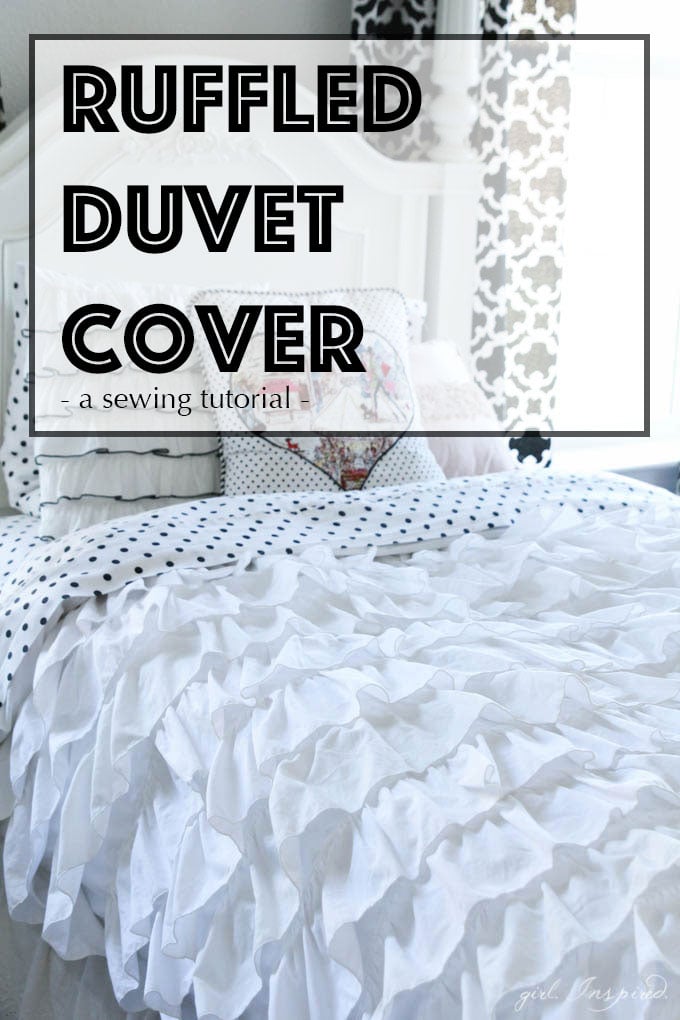 Ruffled Duvet Cover - sewing tutorial - so pretty!