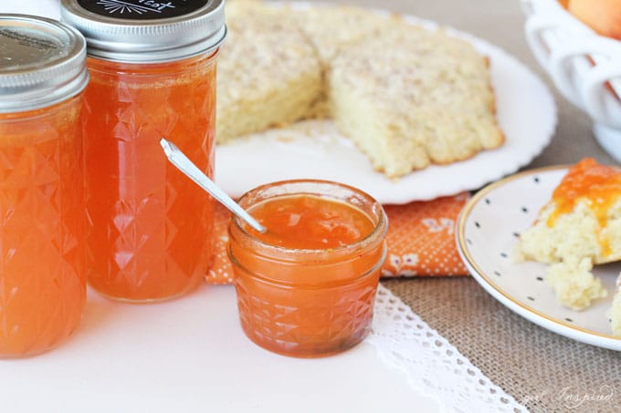 This Apricot Jam recipe is so good with a smidge of Almond Extract!