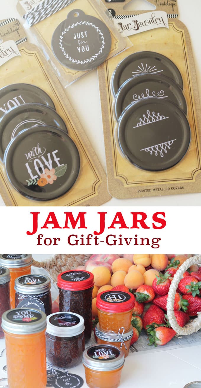 Decorative Jam Jars make it easy to gift homemade treats or packaged gifts!