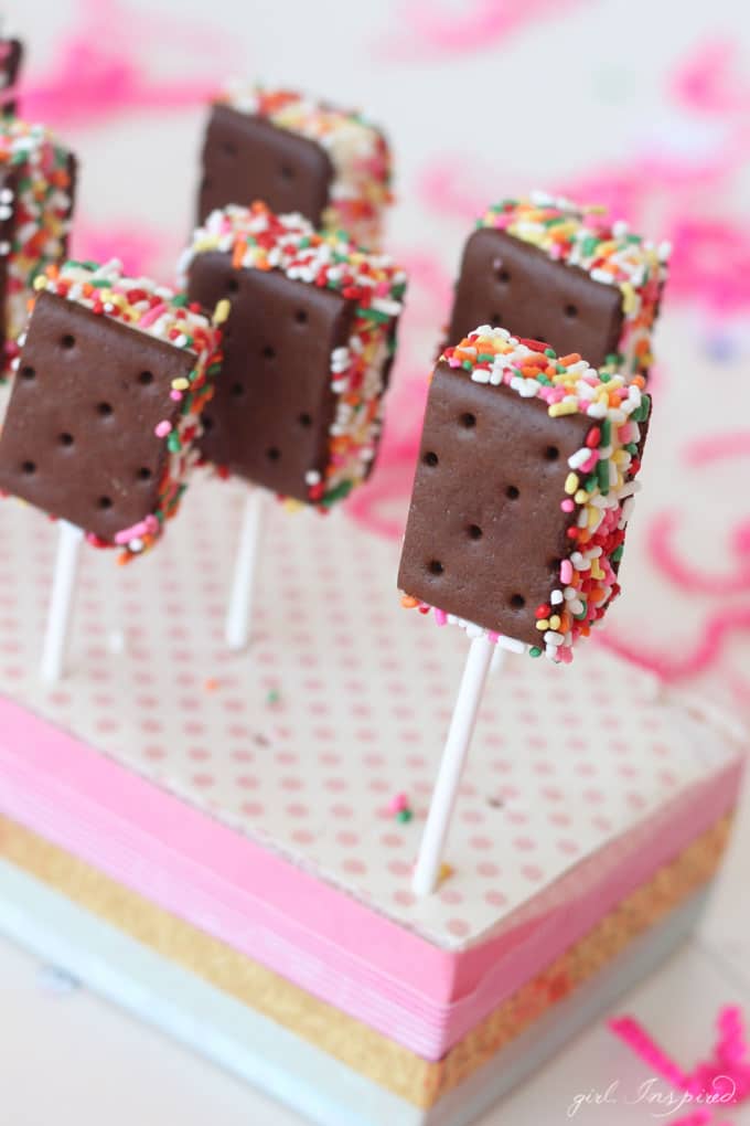 Mini Ice Cream Sandwich Pops