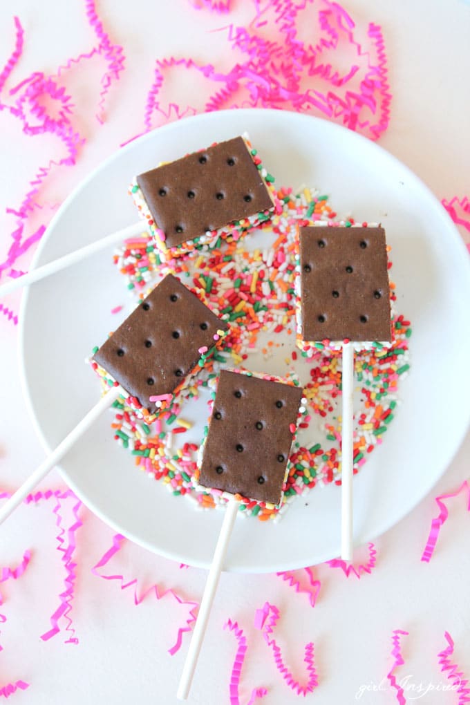 Mini Ice Cream Sandwich Pops