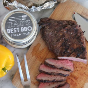 Perfect Grilled Steak Marinade - mix up this spice rub and give it as a gift or use it for the absolute best pepper marinade!