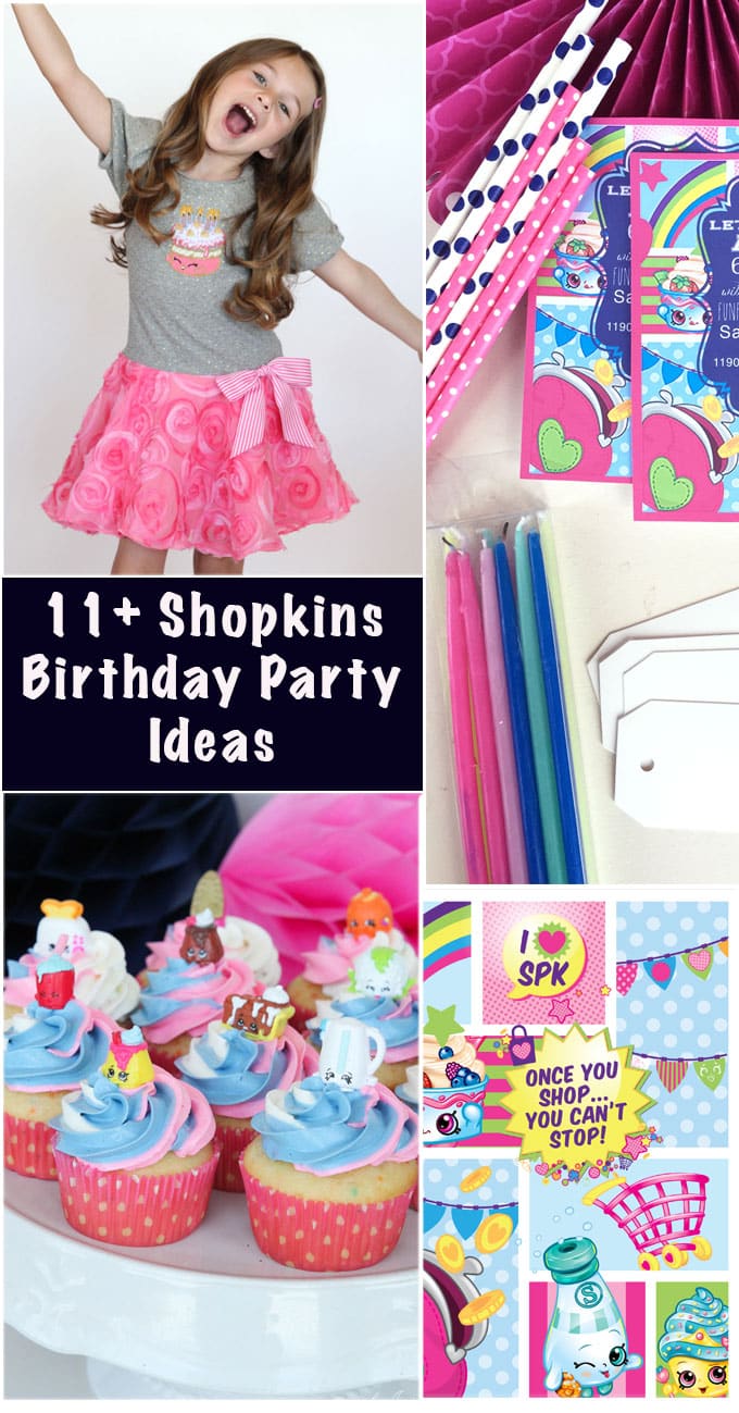 Tons of fun party ideas for a Shopkins Birthday Party!