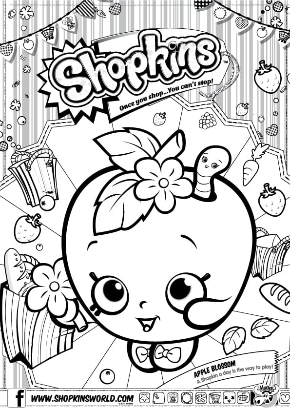 Shopkins Coloring Page plus other fun Shopkins party ideas!