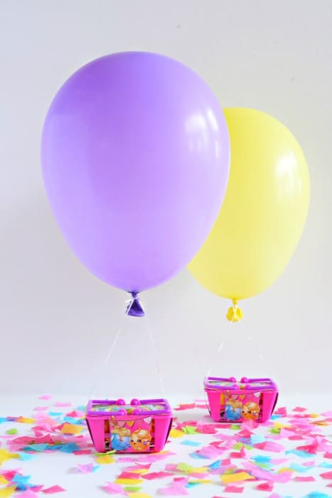 Hot Air Balloon Party Favors plus loads of Shopkins Birthday party ideas