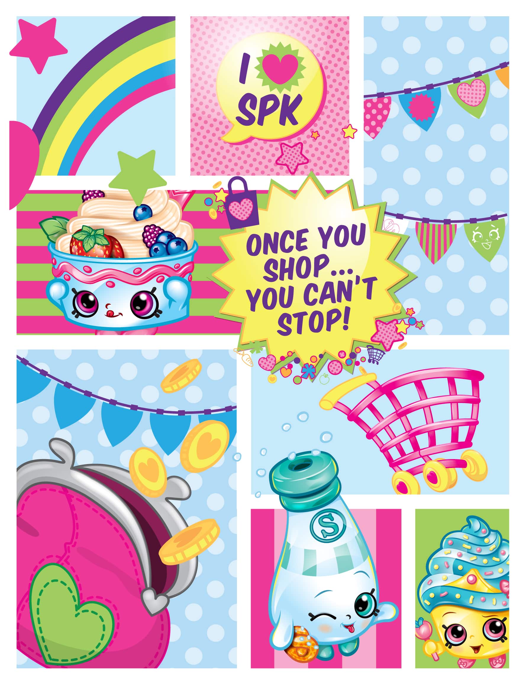 Tons of fun party ideas for a Shopkins Birthday Party!