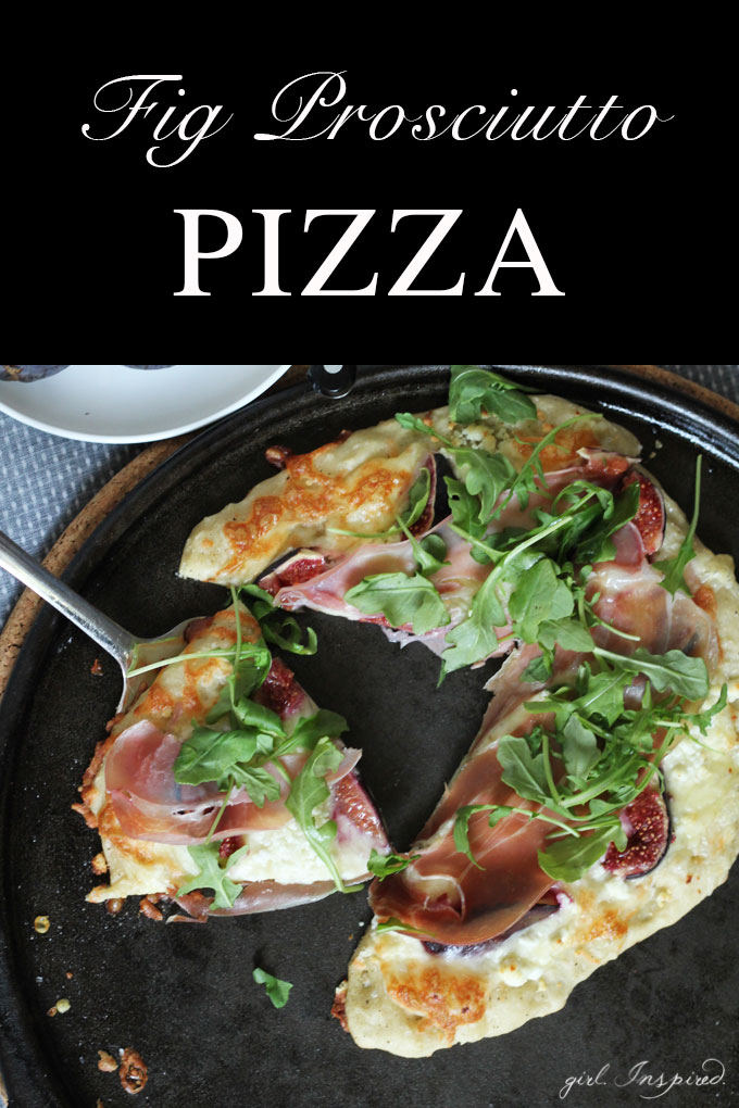 Fig Prosciutto Pizza - you can make this gourmet pizza right at home - it turns out so good and it's easy to do!