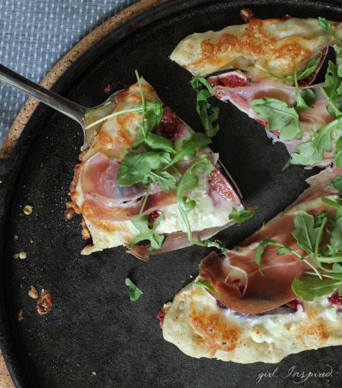 Fig Prosciutto Pizza - you can make this gourmet pizza right at home - it turns out so good and it's easy to do!