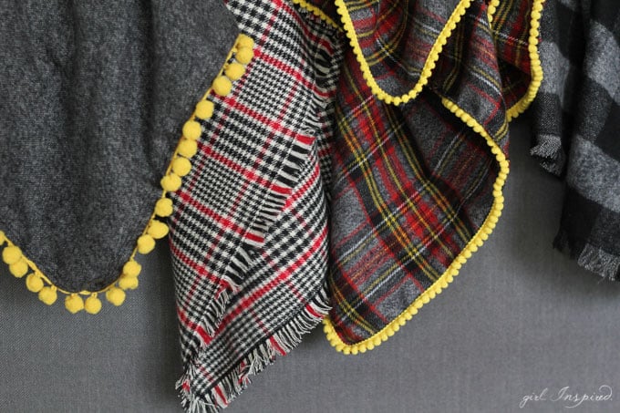 Flannel Throw Sewing tutorial - Get ready for cooler weather with these easy flannel throw blankets!