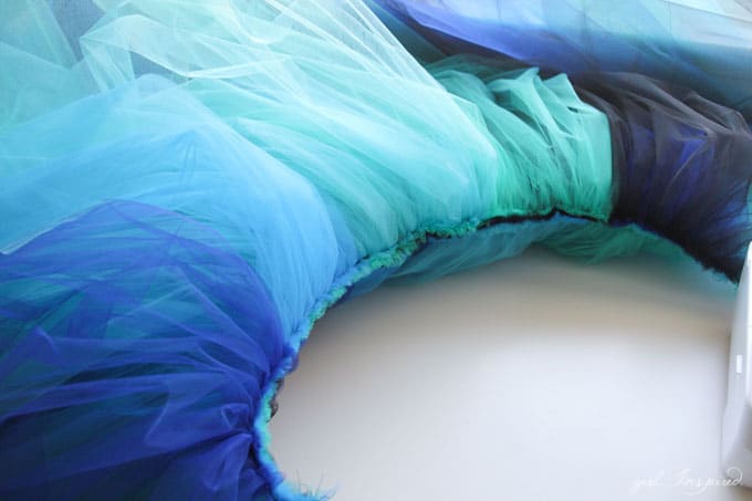 Make this dramatic tutu for a simple, but stunning Peacock Costume!