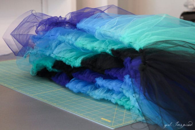 Make this dramatic tutu for a simple, but stunning Peacock Costume!