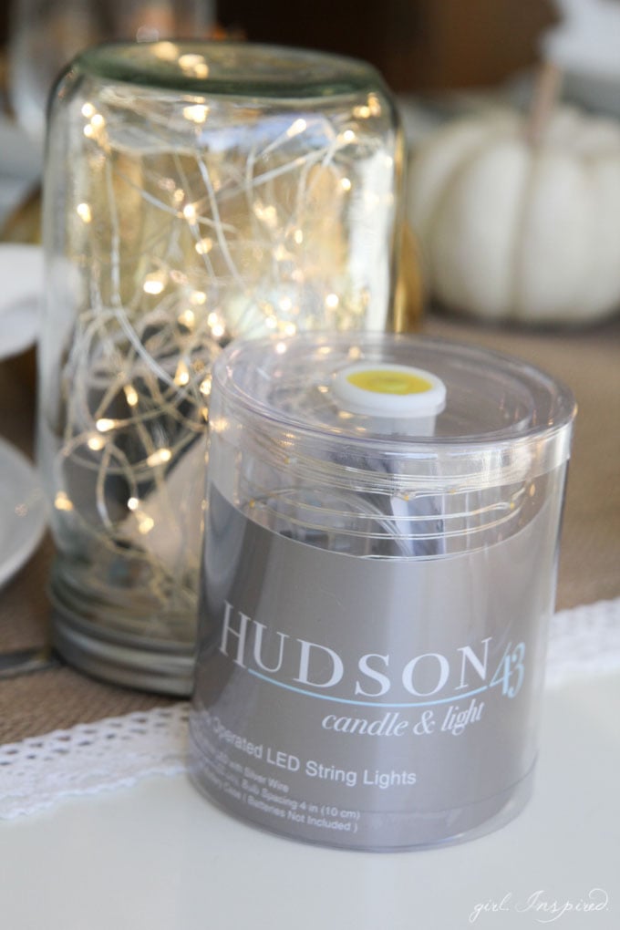 Add warmth and sparkle to your Thanksgiving table with these easy DIY Mason Jar Luminaries