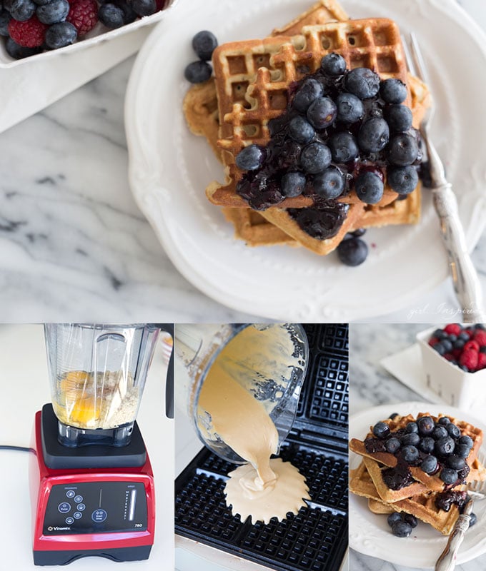 Make these hearty grain-free waffles in your Vitamix and you'll never miss traditional waffles again.