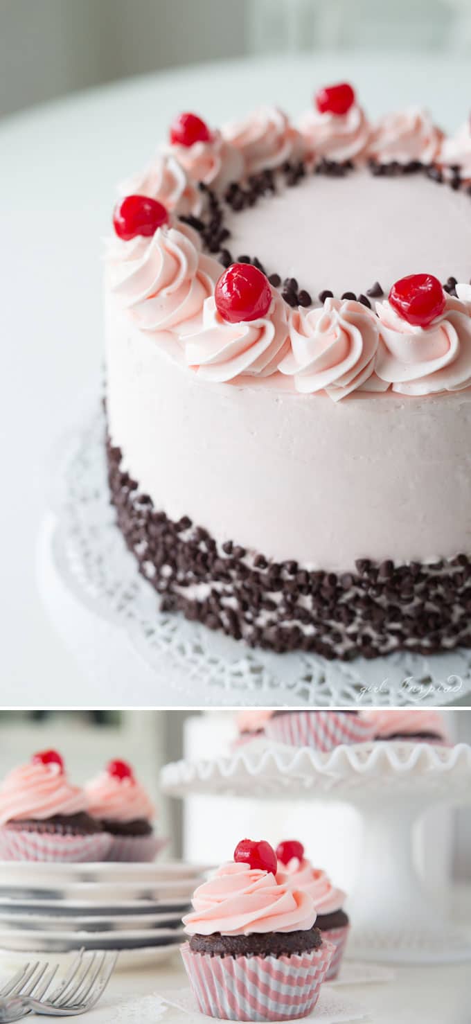 Cherry Buttercream Frosting - yum!! so easy and delicious!