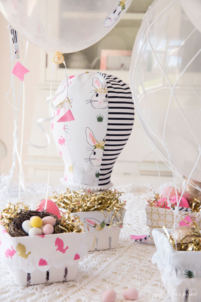 Hot Air Balloon Easter Baskets - the cutest idea for little treats!