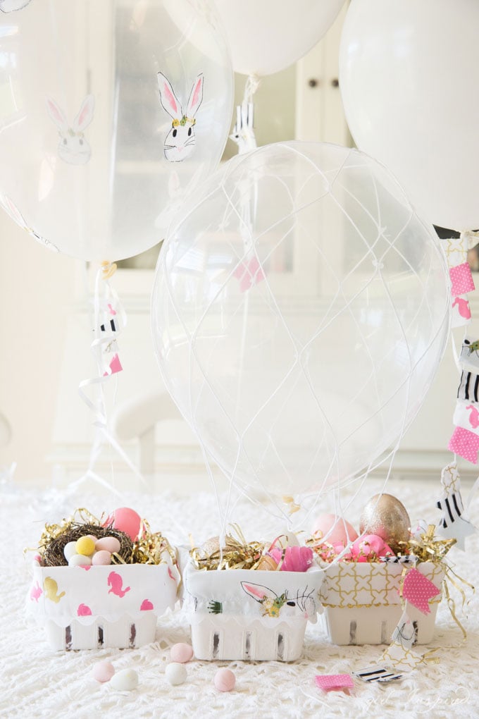 Hot Air Balloon Easter Baskets - the cutest idea for little treats!