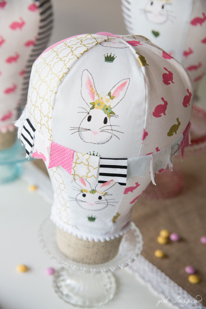 Tabletop Hot Air Balloon Sewing Pattern - darling for party or room decor - these are a quick sew!