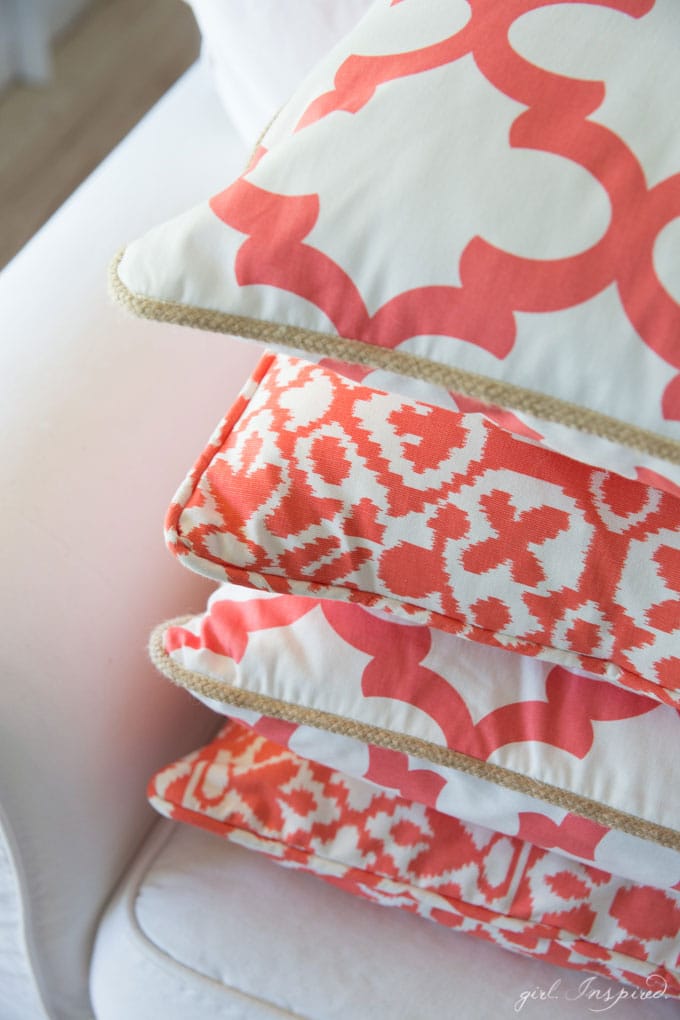 How to Make a Pillow (that looks professional, for a fraction of the cost)!  - girl. Inspired.