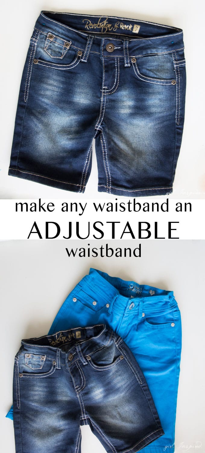 how to add an elastic waistband // no sew tutorial 