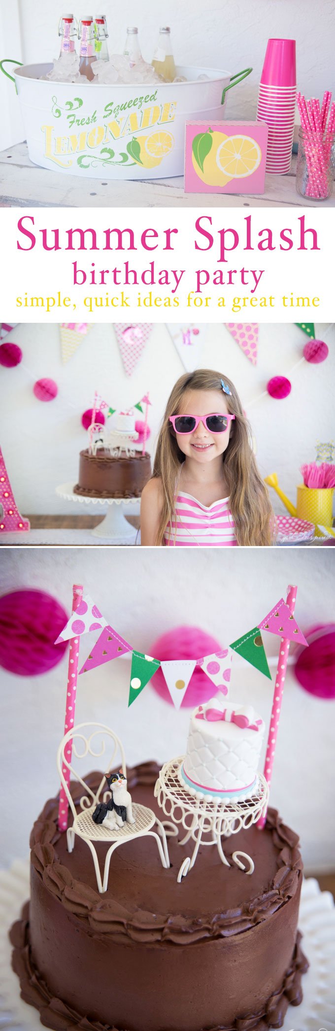 Summer Splash Birthday Party - simple ideas for pulling together a great party with very little planning. 