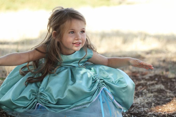 She will be the belle of the ball with this princess gown! Complete sewing pattern for the Petite Princess Dress - love!!!