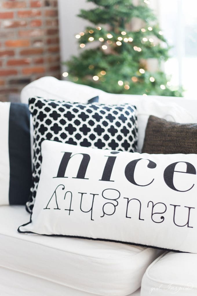 Create these festive and beautiful Christmas pillows with custom iron-on designs.