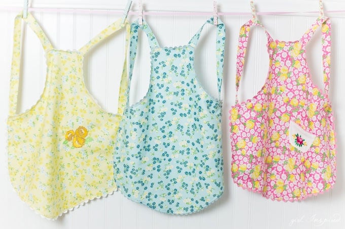 Kids on sale apron pattern