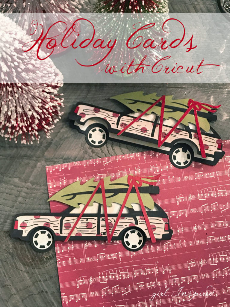 How CUTE are these Holiday Cards made with Cricut?