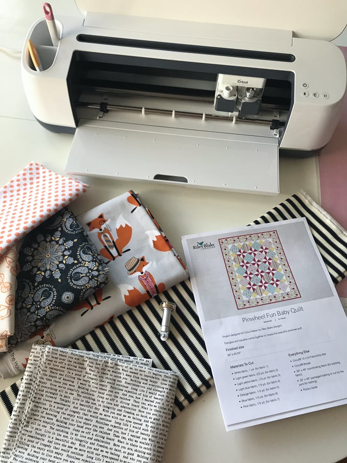 Pinwheel Quilt with Cricut Maker - Huge Timesaver using the Maker to cut allll the pieces for this quilt!