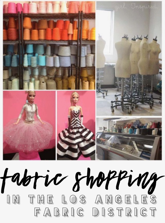 Shopping in the Los Angeles Fabric District girl. Inspired.