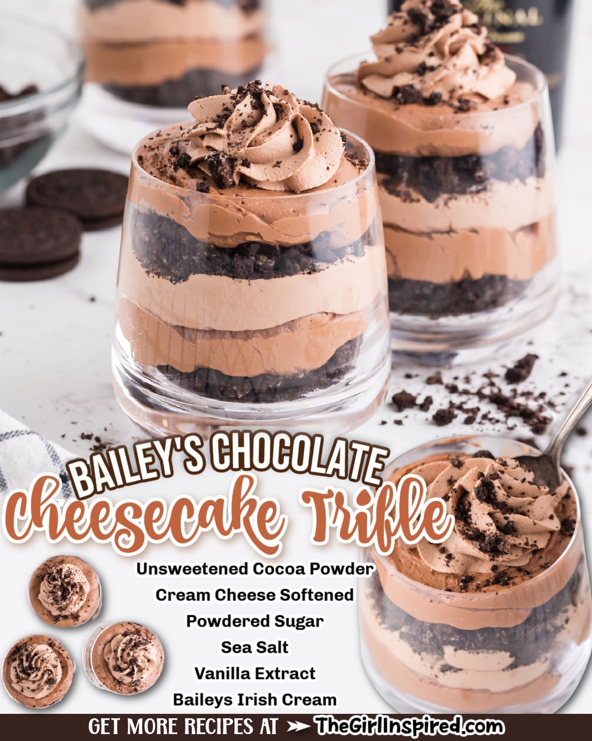 Bailey's Chocolate Cheesecake Trifle - Girl. Inspired.