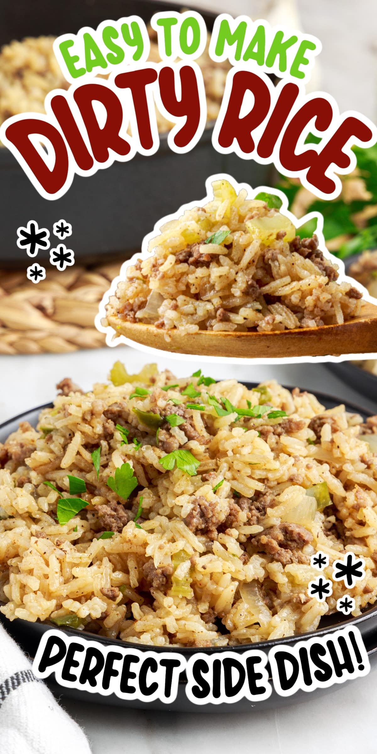 One-pan Dirty Rice Recipe - girl. Inspired.