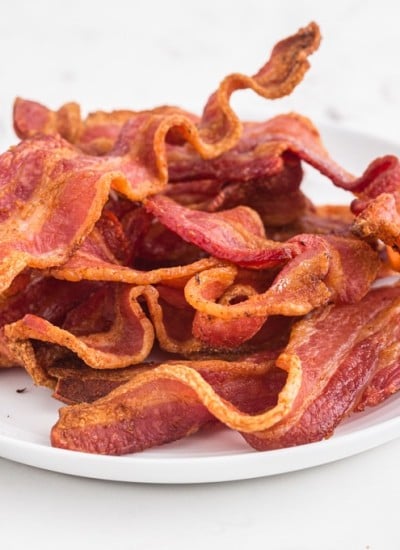 crispy fried bacon on a plate