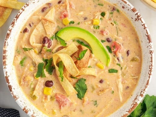 Slow Cooker Chicken Tortilla Soup - Spicy Southern Kitchen