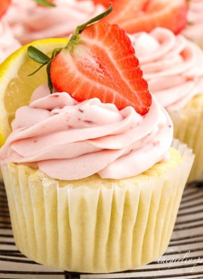 strawberry lemon cupcake