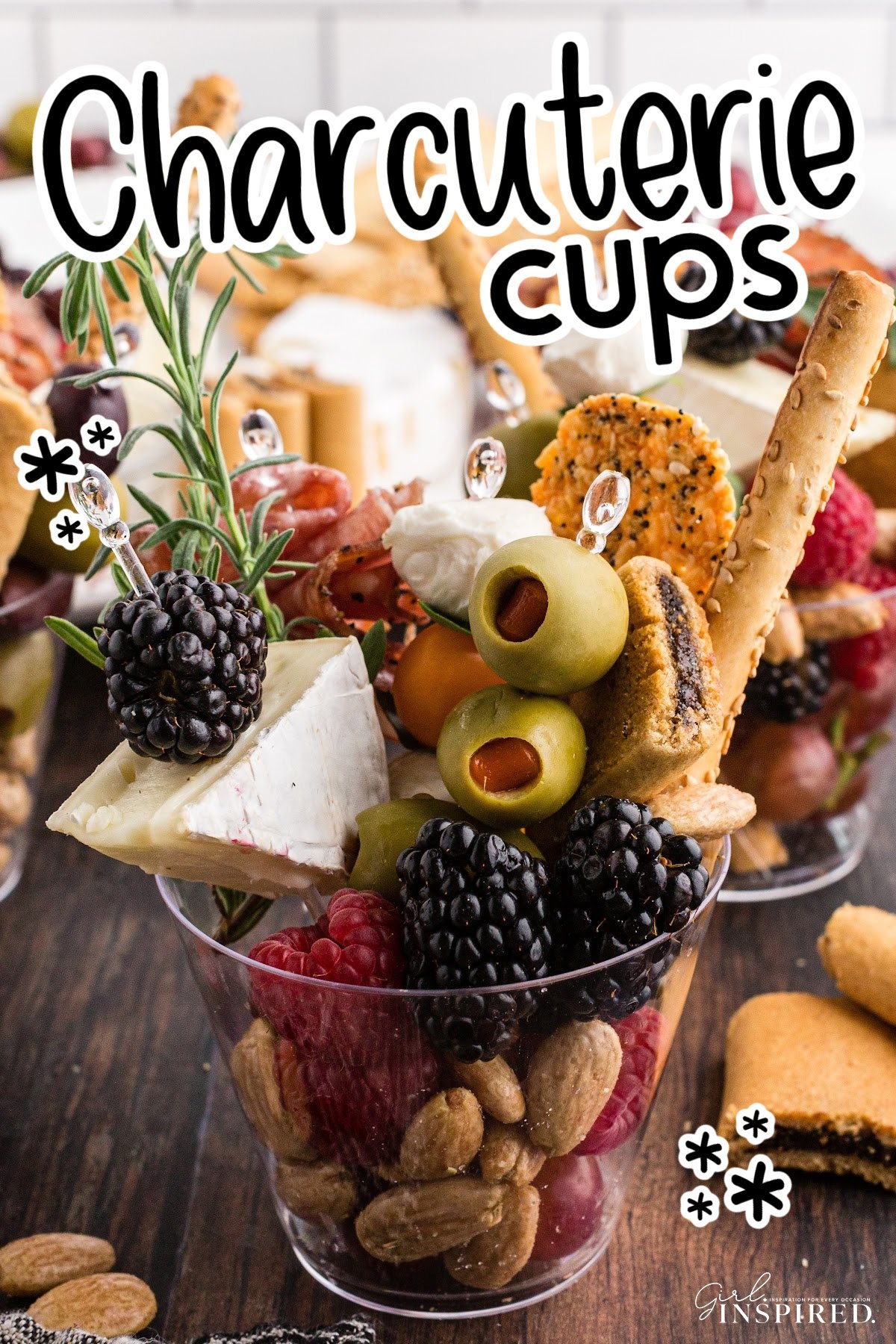 Take your meat and cheese on the go! These charcuterie cups are